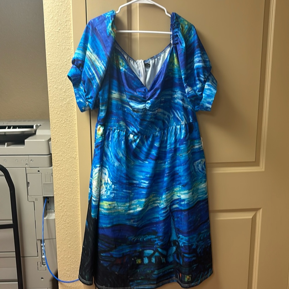 Lightweight Monet painting dress